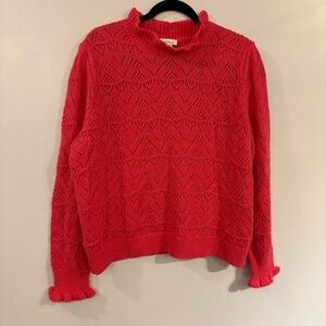 Sundance knit sweater soft pink long sleeve